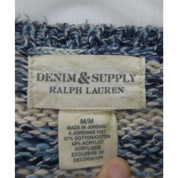 Ralph Lauren Denim & Supply Sweater Medium Pullover Striped Preppy RL - Picture 9 of 10